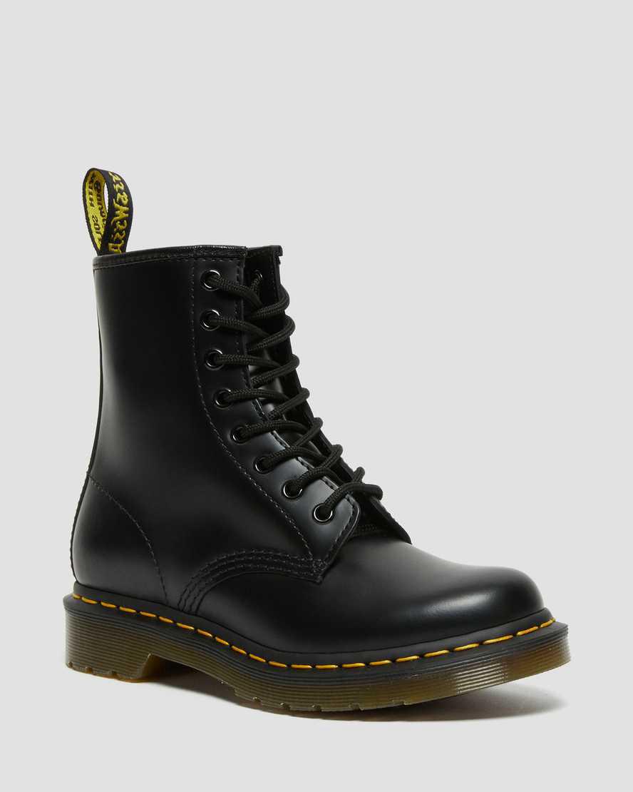 Dr Martens 1460 Smooth Leather Naisten Nauhasaappaat Mustat Suomi | 5214YMARG
