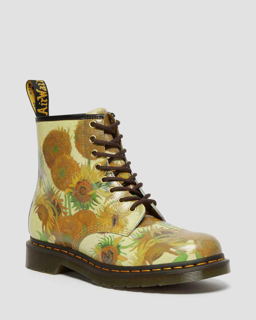Dr Martens 1460 The National Gallery Van Gogh Lace Up Naisten Nilkkurit Keltainen Suomi | 9014ZDHUY