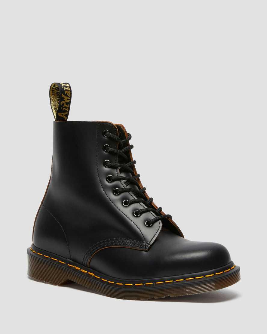 Dr Martens 1460 Vintage Made in England Lace Up Miesten Nilkkurit Mustat Suomi | 0168MNDKH