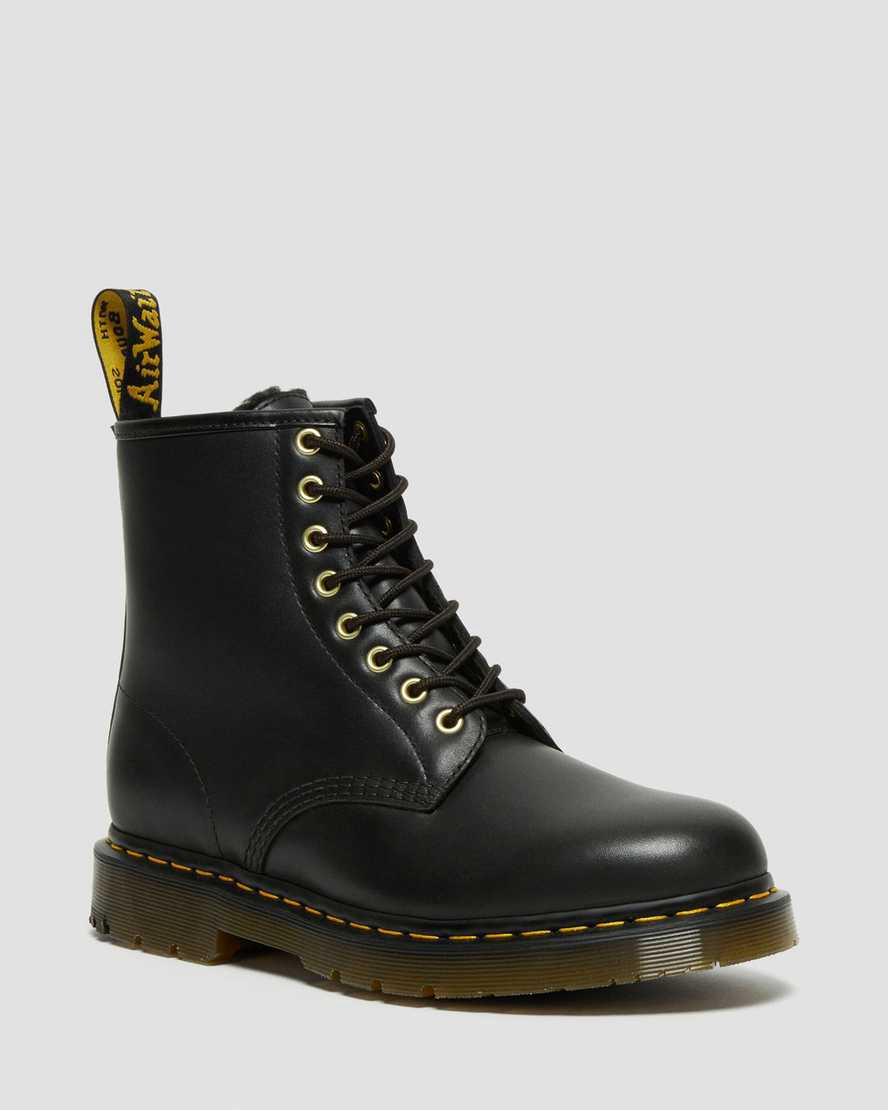 Dr Martens 1460 Wintergrip Leather Lace Up Naisten Talvisaappaat Mustat Suomi | 5740TSXPW