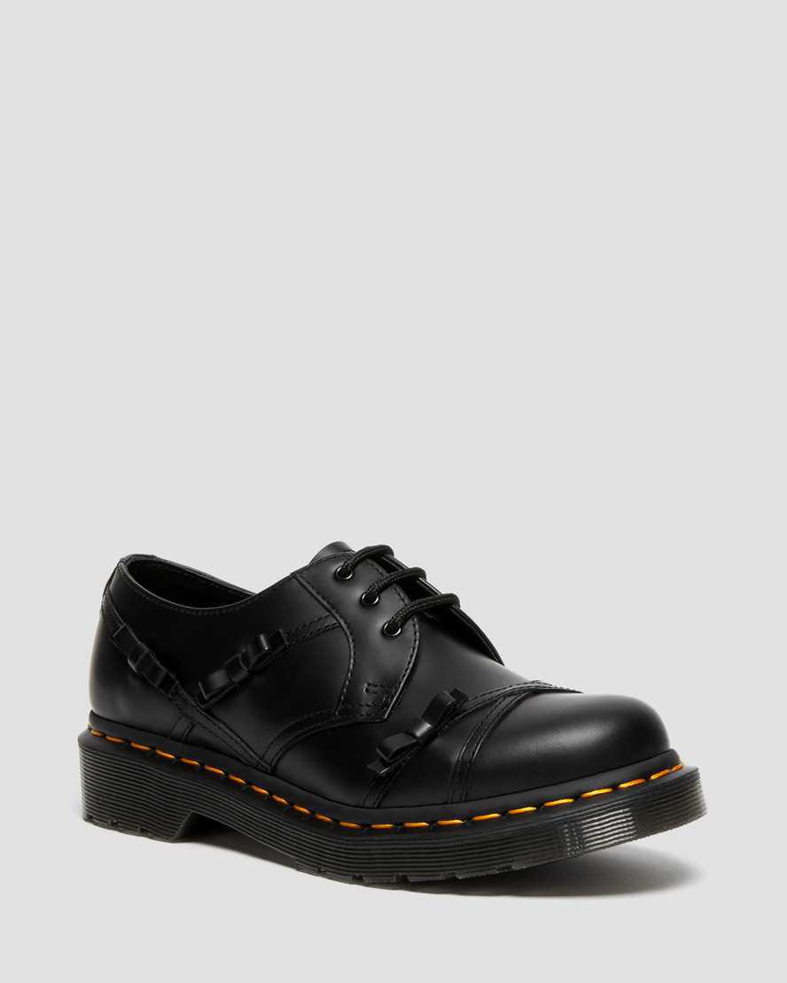 Dr Martens 1461 Bow Smooth Leather Naisten Oxford Kengät Mustat Suomi | 6512WBXUK