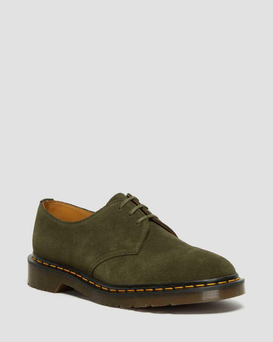 Dr Martens 1461 Made in England Buck Suede Naisten Oxford Kengät Vihreä Suomi | 1680TQRVX