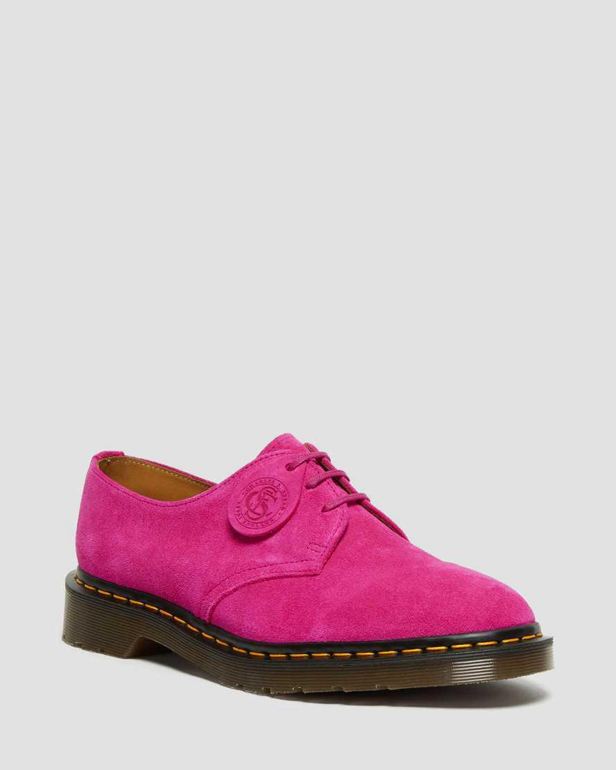Dr Martens 1461 Made in England Buck Suede Naisten Oxford Kengät Pinkki Suomi | 1698RCFIT