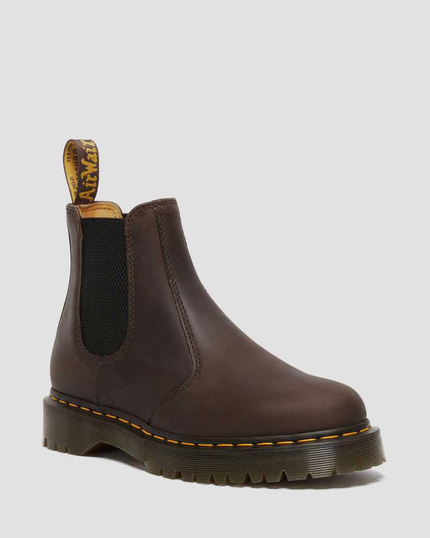 Dr Martens 2976 Bex Crazy Horse Chelsea Naisten Nilkkurit Tummanruskea Suomi | 7249COVWG