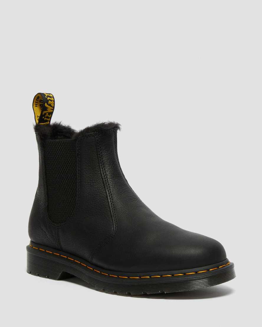 Dr Martens 2976 Faux Fur Lined Chelsea Naisten Nilkkurit Mustat Suomi | 8963VHCGN