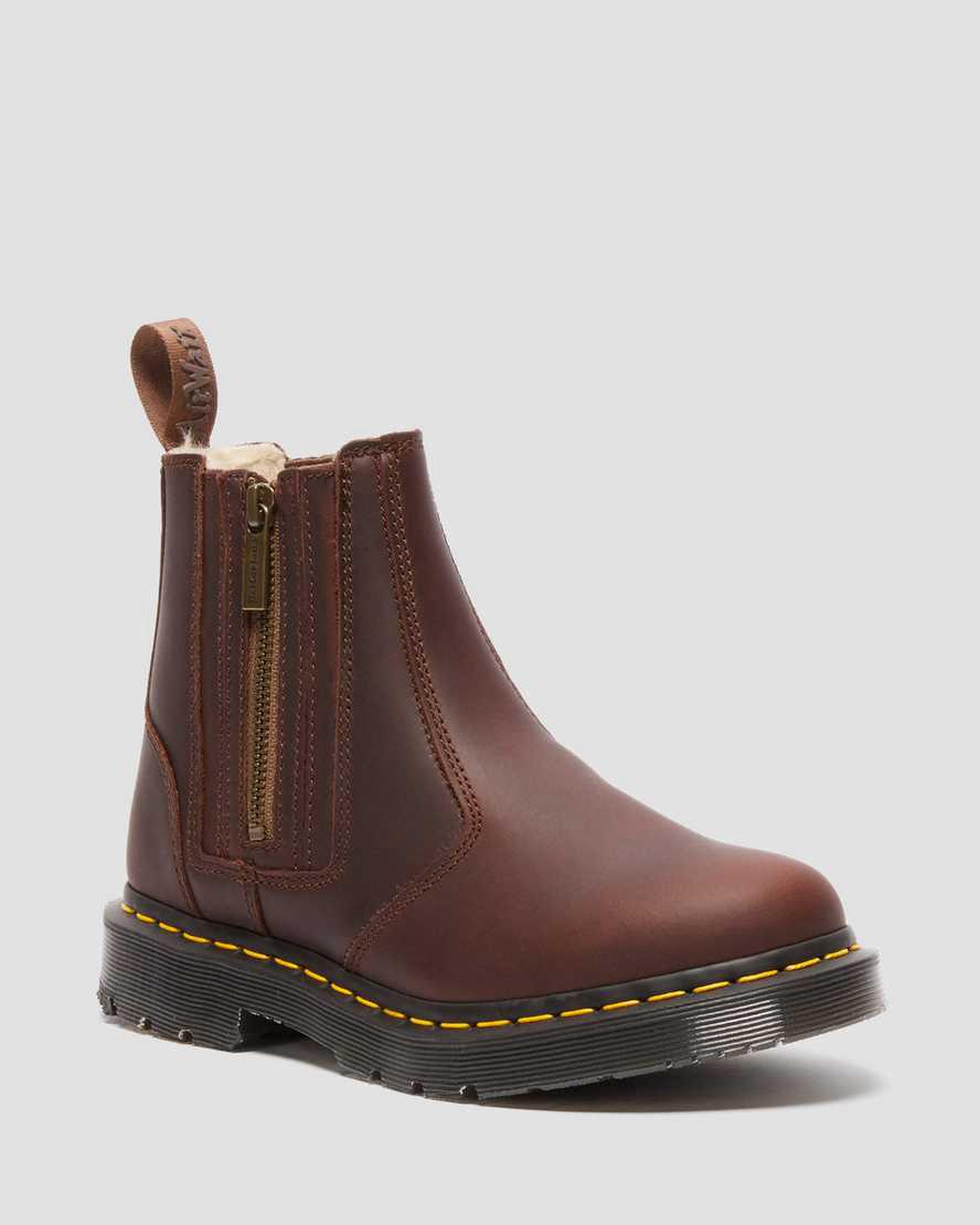 Dr Martens 2976 Wintergrip Zip Chelsea Naisten Nilkkurit Ruskea Suomi | 6980PXNBQ