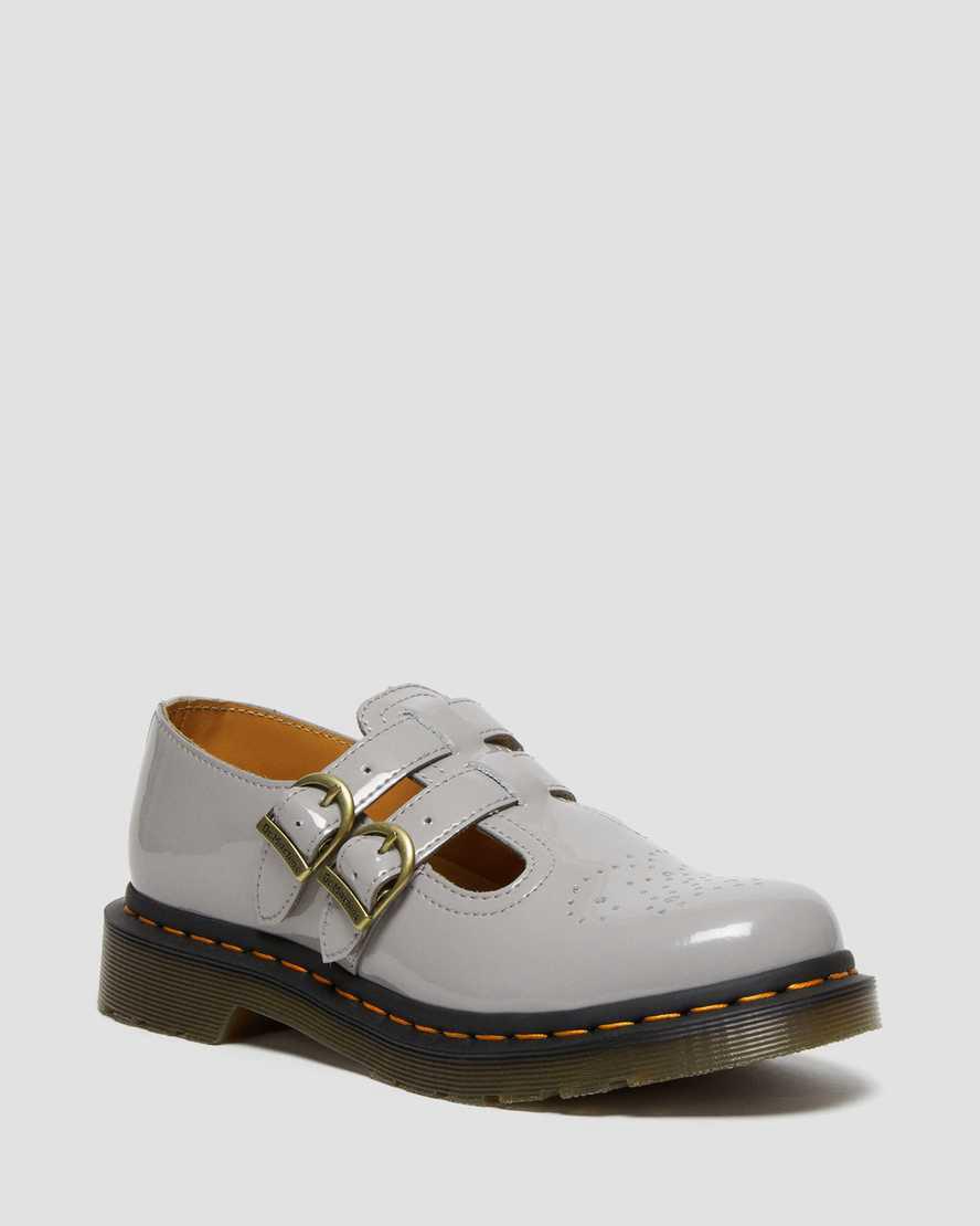 Dr Martens 8065 Patent Leather Naisten Mary Jane Kengät Harmaat Suomi | 9178GUYRD