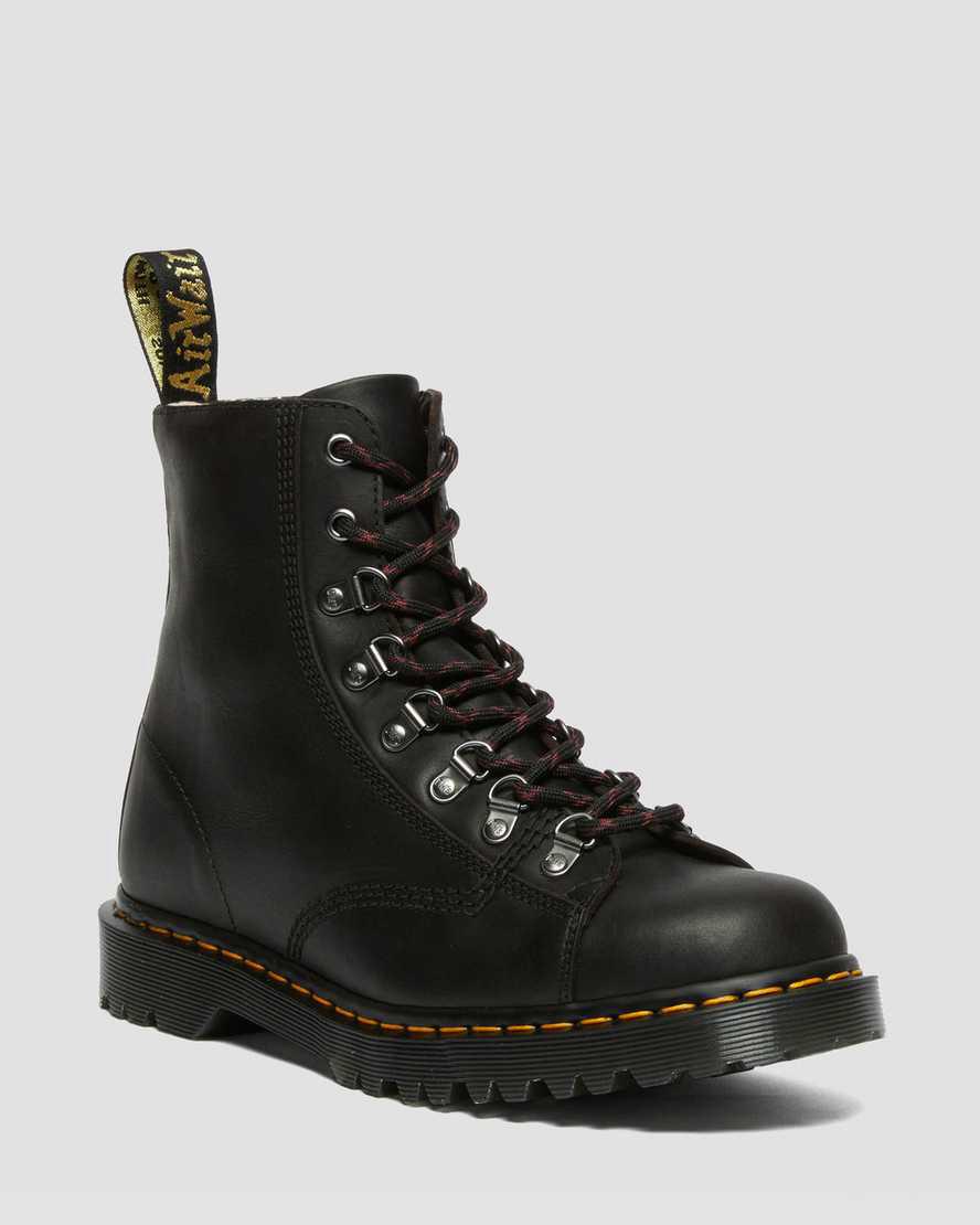 Dr Martens Barton Made in England Classic Oil Leather Naisten Nilkkurit Mustat Suomi | 0218XRNYH