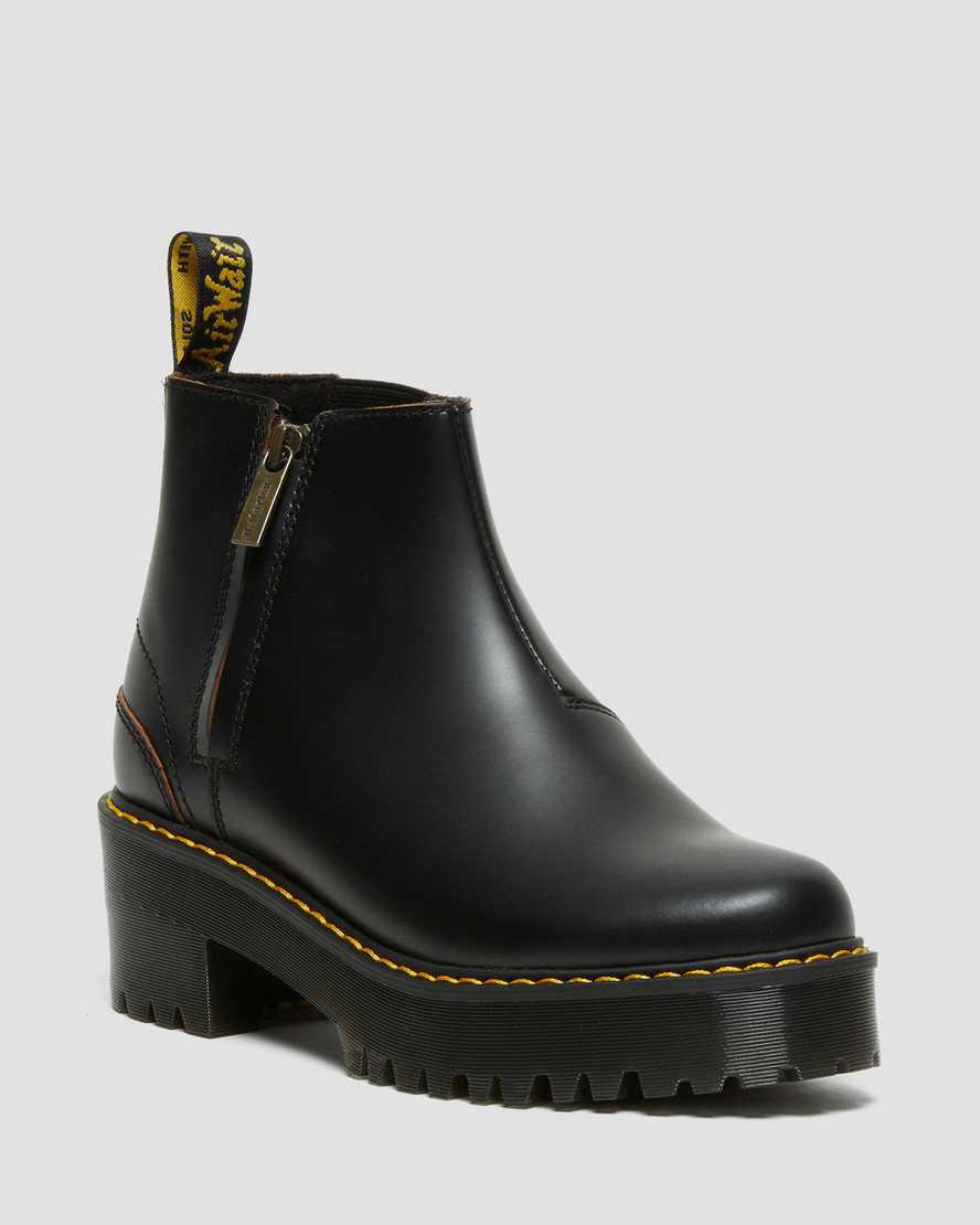 Dr Martens Rometty II Vintage Smooth Leather Chelsea Naisten Nilkkurit Mustat Suomi | 9314JSQMB