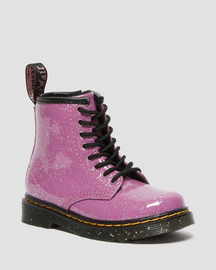 Dr Martens Toddler 1460 Glitter Lasten Nauhasaappaat Pinkki Suomi | 2673UCOWM