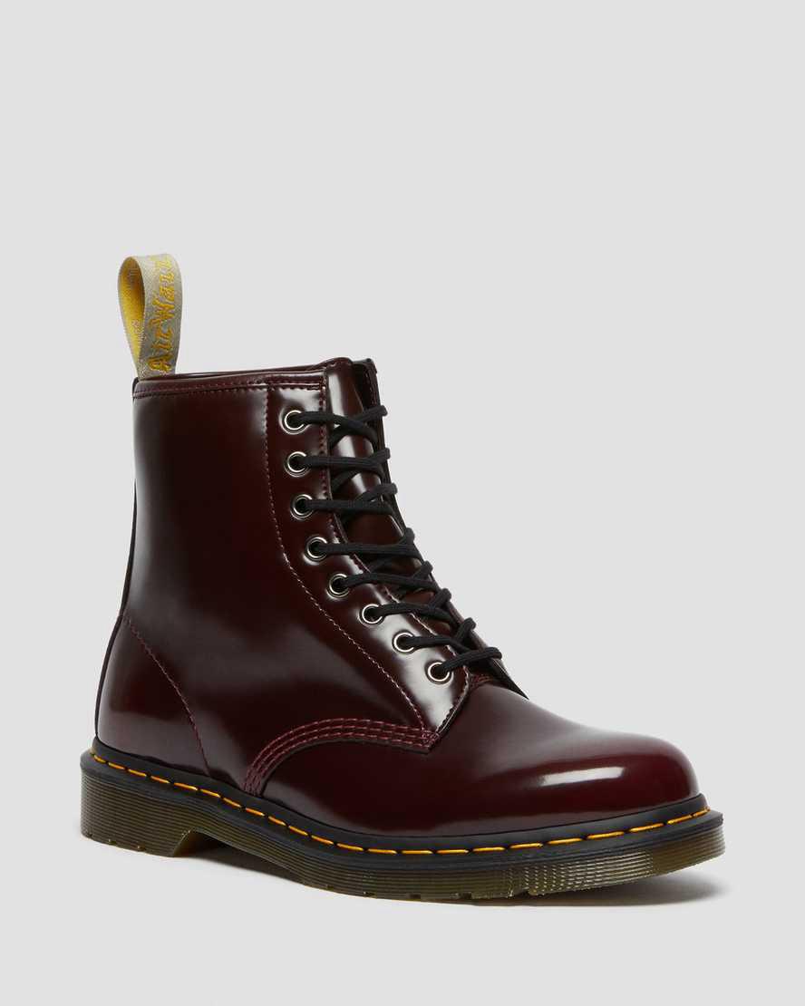 Dr Martens Vegan 1460 Lace Up Naisten Nilkkurit Punainen Suomi | 4037XOVLH