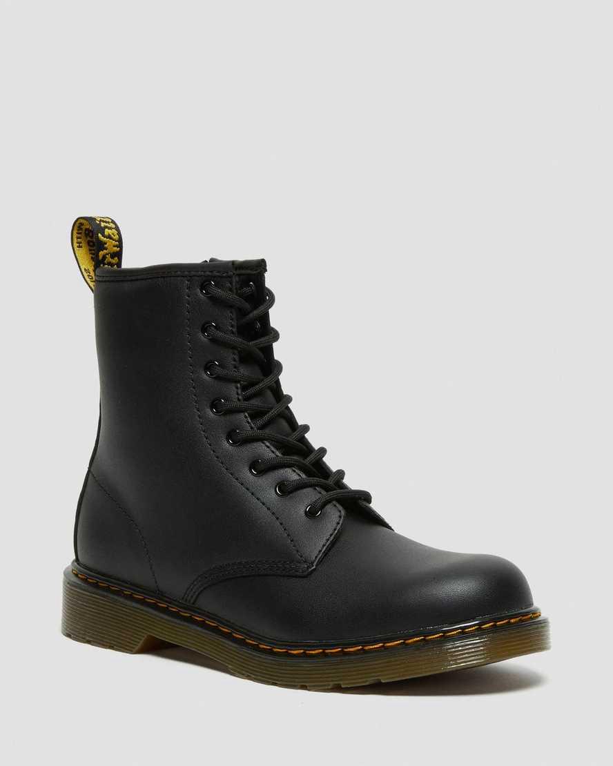 Dr Martens Youth 1460 Softy T Leather Lasten Nauhasaappaat Mustat Suomi | 9035ICSAO