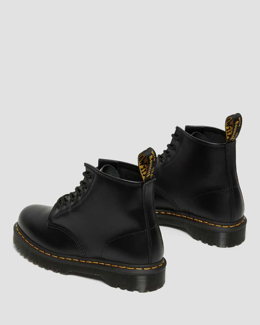 Dr Martens 101 Bex Smooth Leather Ankle Naisten Platform Saappaat Mustat  Suomi |  4092IZBEP