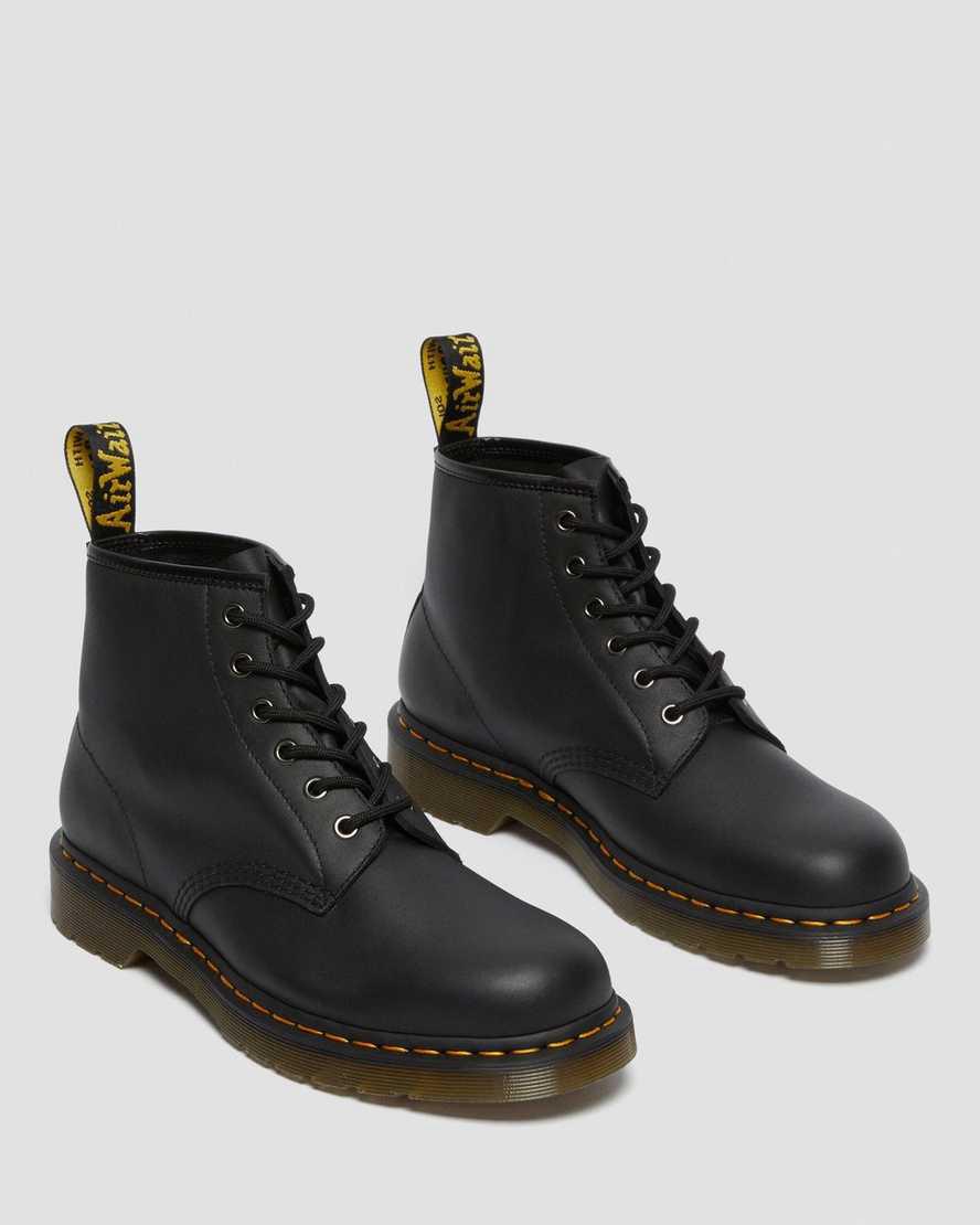Dr Martens 101 Leather Miesten Nilkkurit Mustat  Suomi |  3172QUBYE