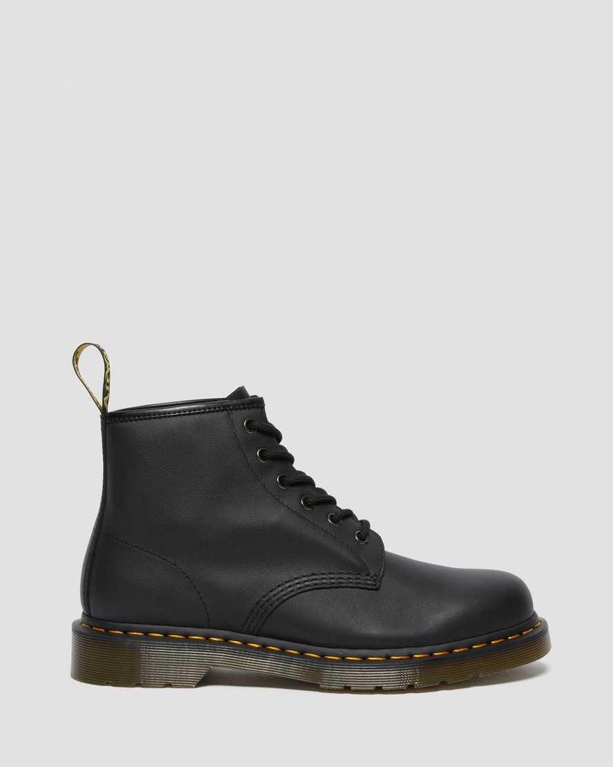 Dr Martens 101 Leather Miesten Nilkkurit Mustat  Suomi |  3172QUBYE