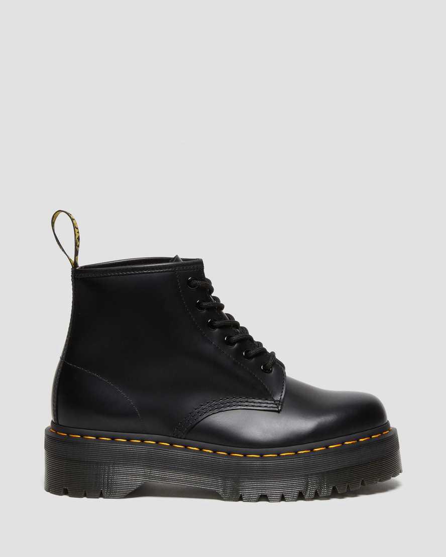 Dr Martens 101 Smooth Leather Ankle Miesten Platform Saappaat Mustat  Suomi |  2389GQXME