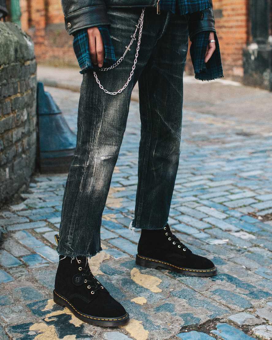 Dr Martens 101 Suede Naisten Nilkkurit Mustat  Suomi |  6593JUWFC