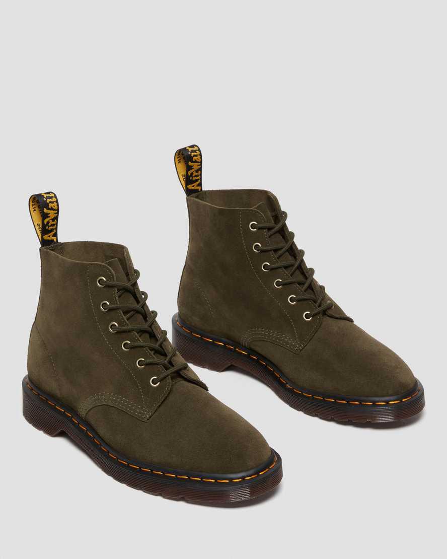 Dr Martens 101 Suede Naisten Nilkkurit Oliivinvihreä  Suomi |  1257TAOCV