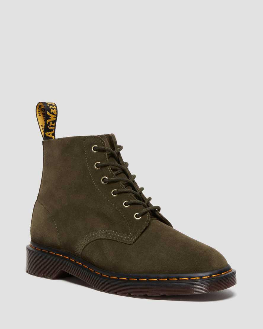 Dr Martens 101 Suede Naisten Nilkkurit Oliivinvihreä  Suomi |  1257TAOCV