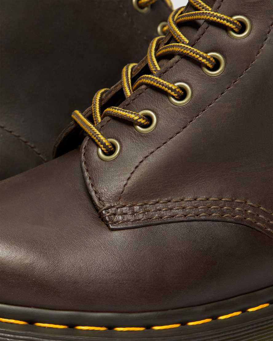 Dr Martens 1460 Bex Crazy Horse Leather Miesten Nauhasaappaat Tummanruskea  Suomi |  2754HVMLN