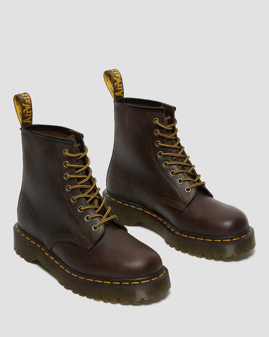 Dr Martens 1460 Bex Crazy Horse Leather Miesten Nauhasaappaat Tummanruskea  Suomi |  2754HVMLN