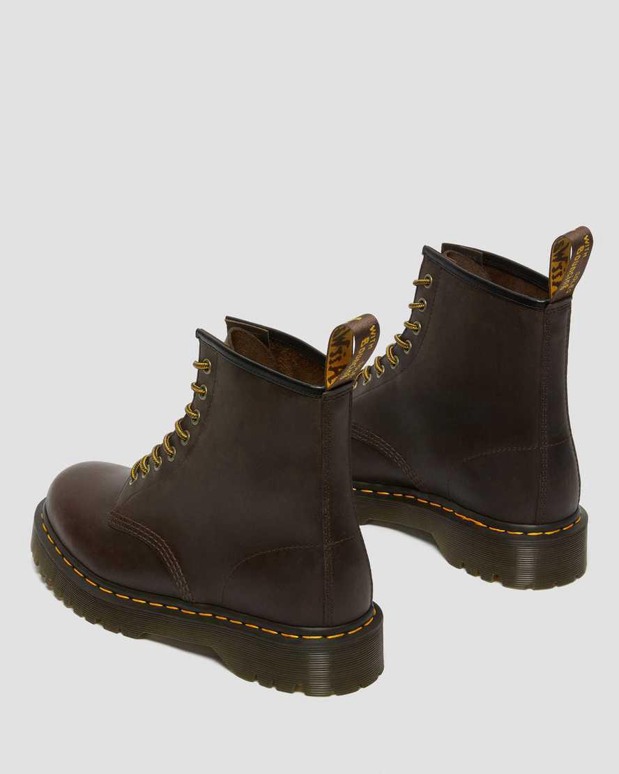 Dr Martens 1460 Bex Crazy Horse Leather Miesten Nauhasaappaat Tummanruskea  Suomi |  2754HVMLN