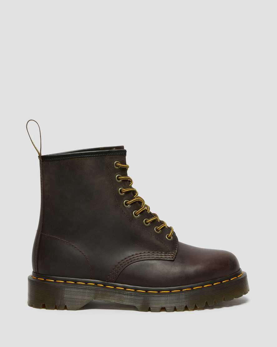 Dr Martens 1460 Bex Crazy Horse Leather Miesten Nauhasaappaat Tummanruskea  Suomi |  2754HVMLN