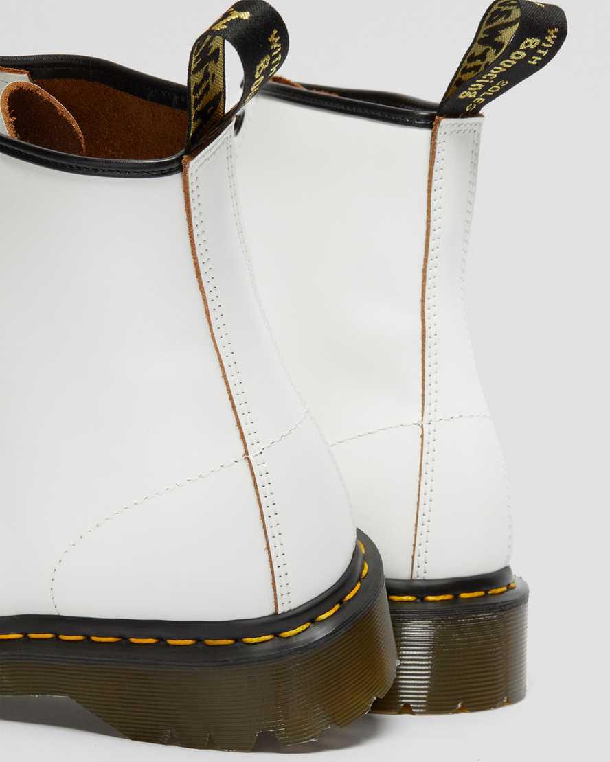 Dr Martens 1460 Bex Made in England Toe Cap Lace Up Miesten Platform Saappaat Valkoinen  Suomi |  6201IOJME