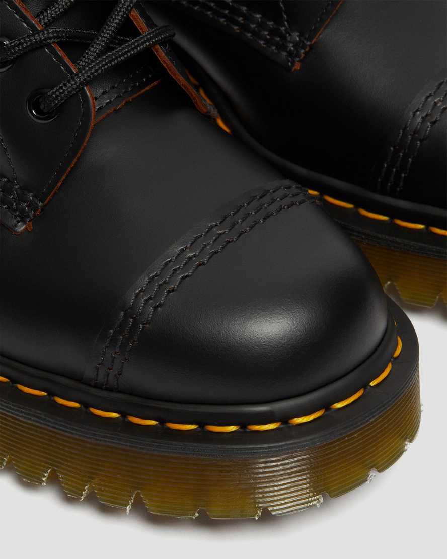 Dr Martens 1460 Bex Made in England Toe Cap Lace Up Naisten Nilkkurit Mustat  Suomi |  6495FNGZC