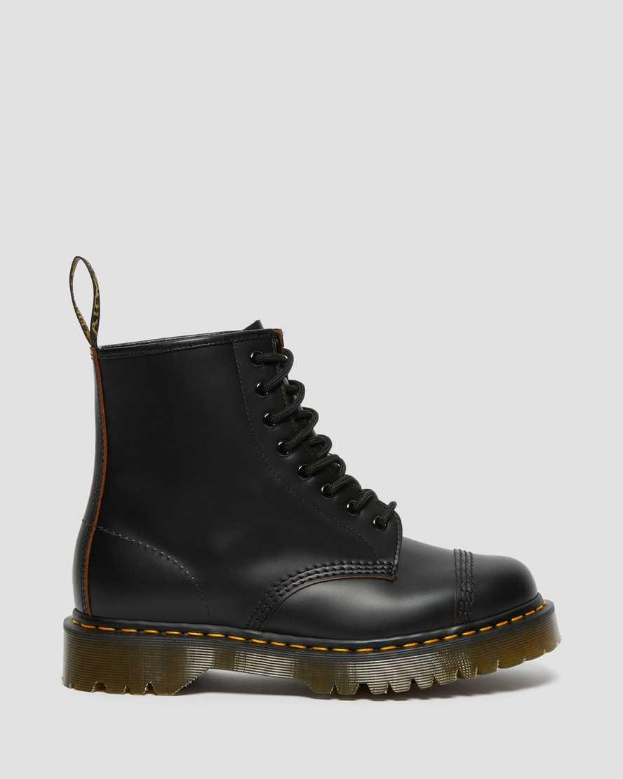 Dr Martens 1460 Bex Made in England Toe Cap Lace Up Miesten Nilkkurit Mustat  Suomi |  6728YISLW