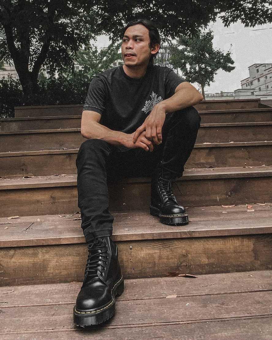 Dr Martens 1460 Bex Smooth Leather Naisten Platform Saappaat Mustat  Suomi |  6408SWQYV