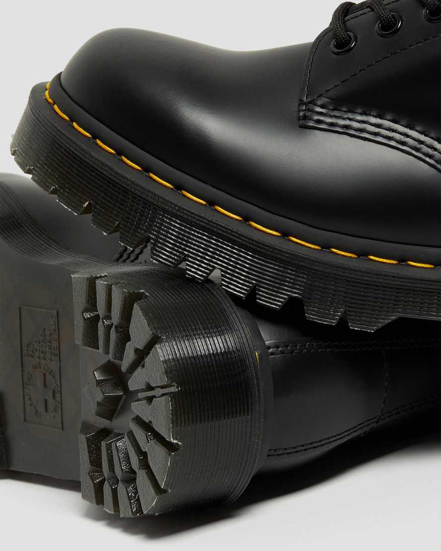 Dr Martens 1460 Bex Smooth Leather Platform Naisten Nilkkurit Mustat  Suomi |  4879NEKSJ
