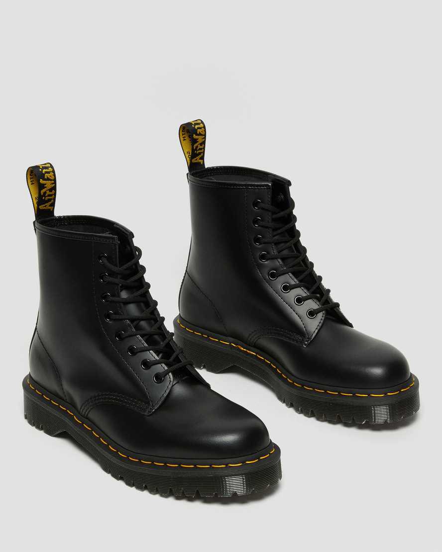Dr Martens 1460 Bex Smooth Leather Platform Naisten Nilkkurit Mustat  Suomi |  4879NEKSJ