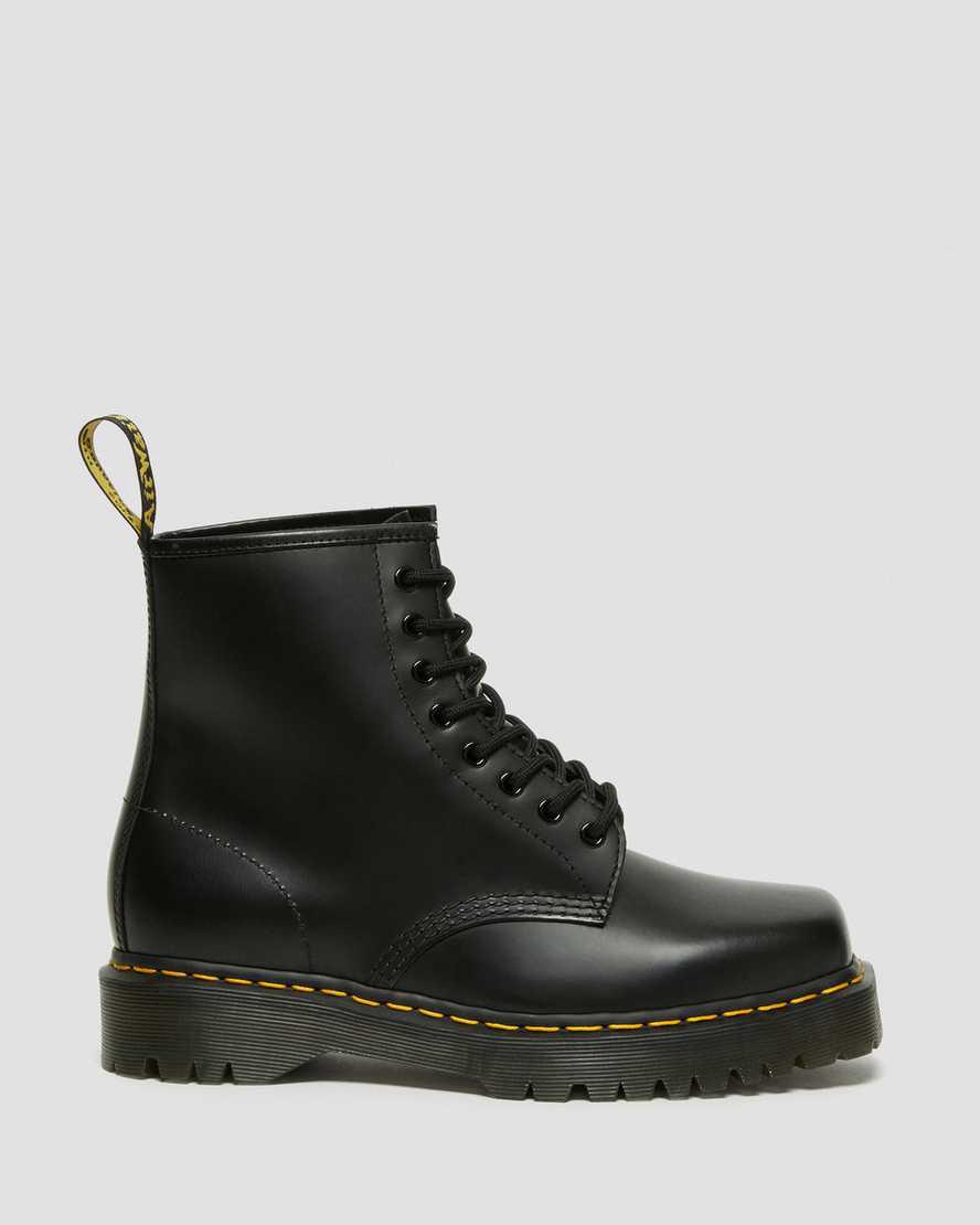 Dr Martens 1460 Bex Squared Toe Leather Lace Up Naisten Platform Saappaat Mustat  Suomi |  9654WBLSF