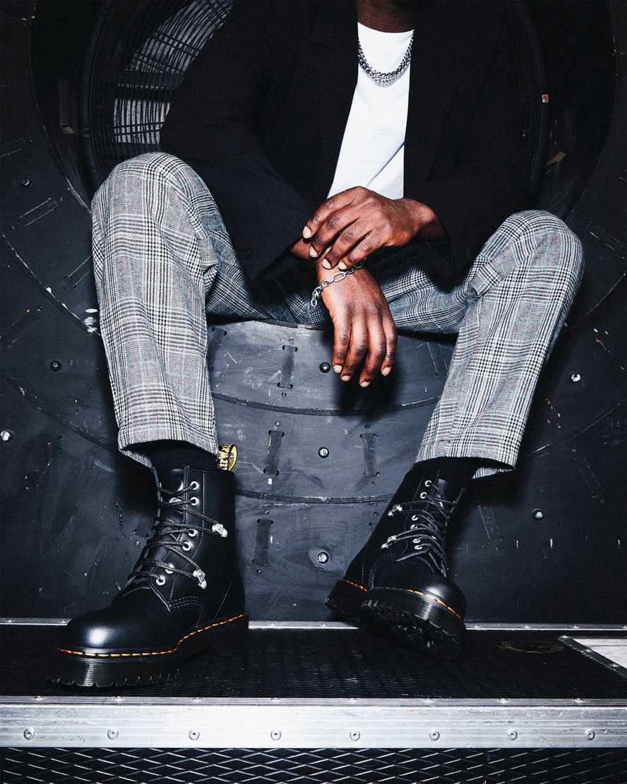 Dr Martens 1460 Bex Stud Leather Lace Up Miesten Nilkkurit Mustat  Suomi |  1862DZPOY