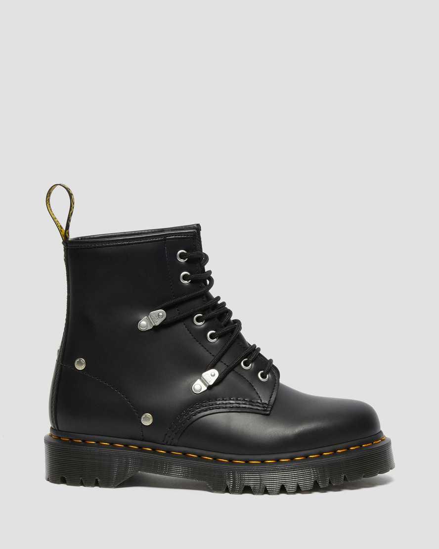 Dr Martens 1460 Bex Stud Leather Lace Up Miesten Nilkkurit Mustat  Suomi |  1862DZPOY