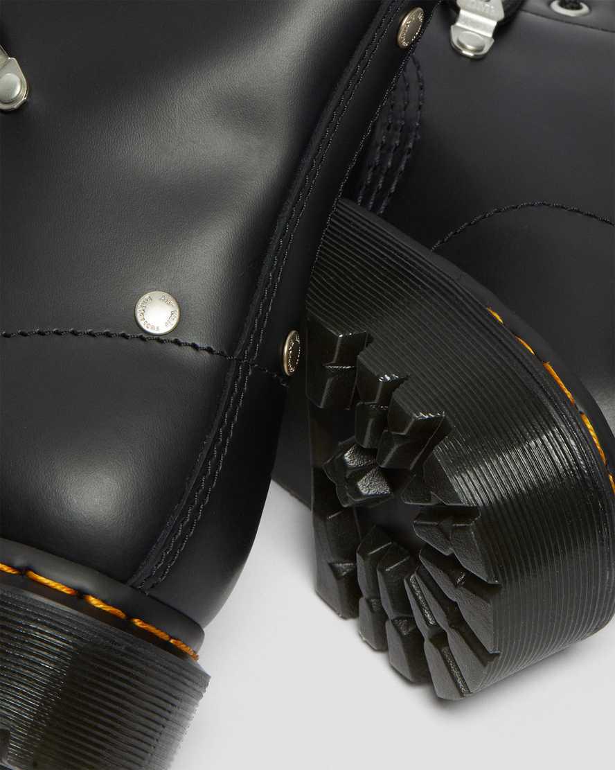 Dr Martens 1460 Bex Stud Leather Lace Up Miesten Nilkkurit Mustat  Suomi |  1862DZPOY