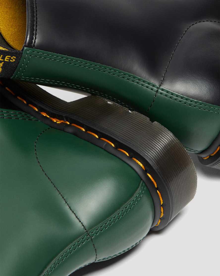Dr Martens 1460 Contrast Smooth Leather Lace Up Naisten Nilkkurit Mustat  Suomi |  5813UEFWC