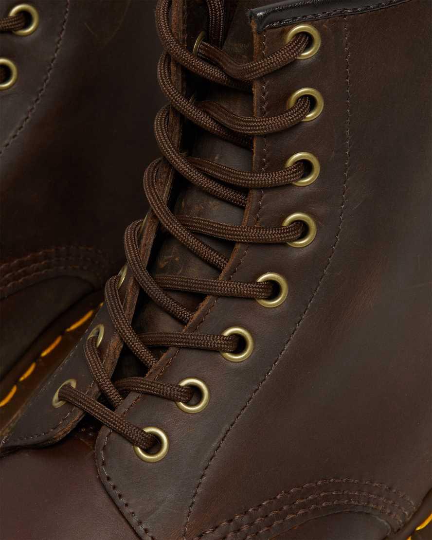 Dr Martens 1460 Crazy Horse Leather Lace Up Miesten Nilkkurit Ruskea  Suomi |  5308KXYPI