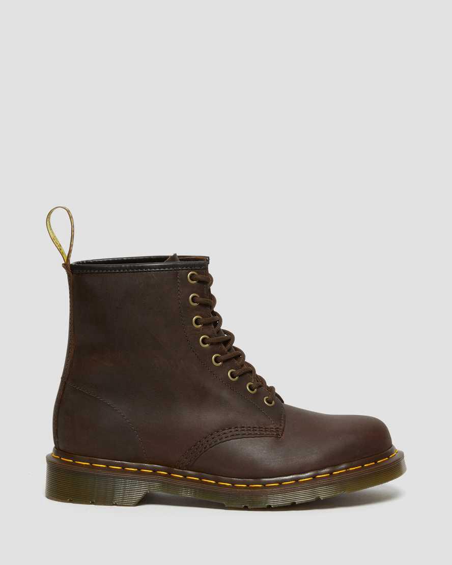 Dr Martens 1460 Crazy Horse Leather Lace Up Miesten Nilkkurit Ruskea  Suomi |  5308KXYPI