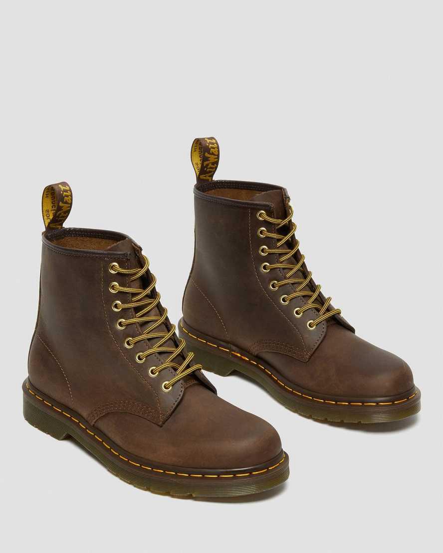 Dr Martens 1460 Crazy Horse Leather Naisten Nauhasaappaat Ruskea  Suomi |  2501JITHF