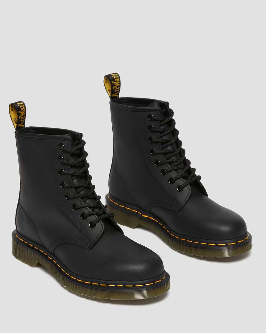 Dr Martens 1460 Greasy Leather Lace Up Naisten Nilkkurit Mustat  Suomi |  0417ISNEQ
