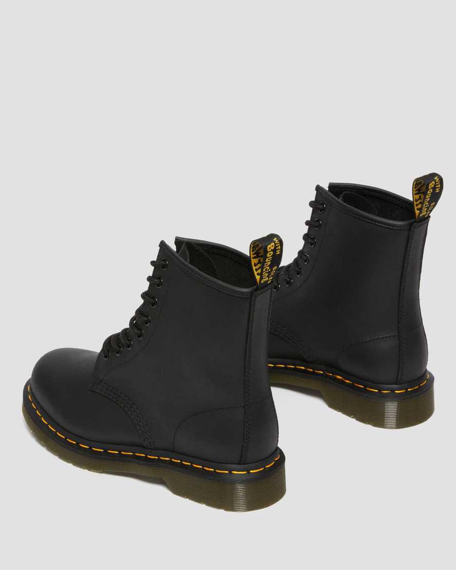 Dr Martens 1460 Greasy Leather Lace Up Naisten Nilkkurit Mustat  Suomi |  0417ISNEQ
