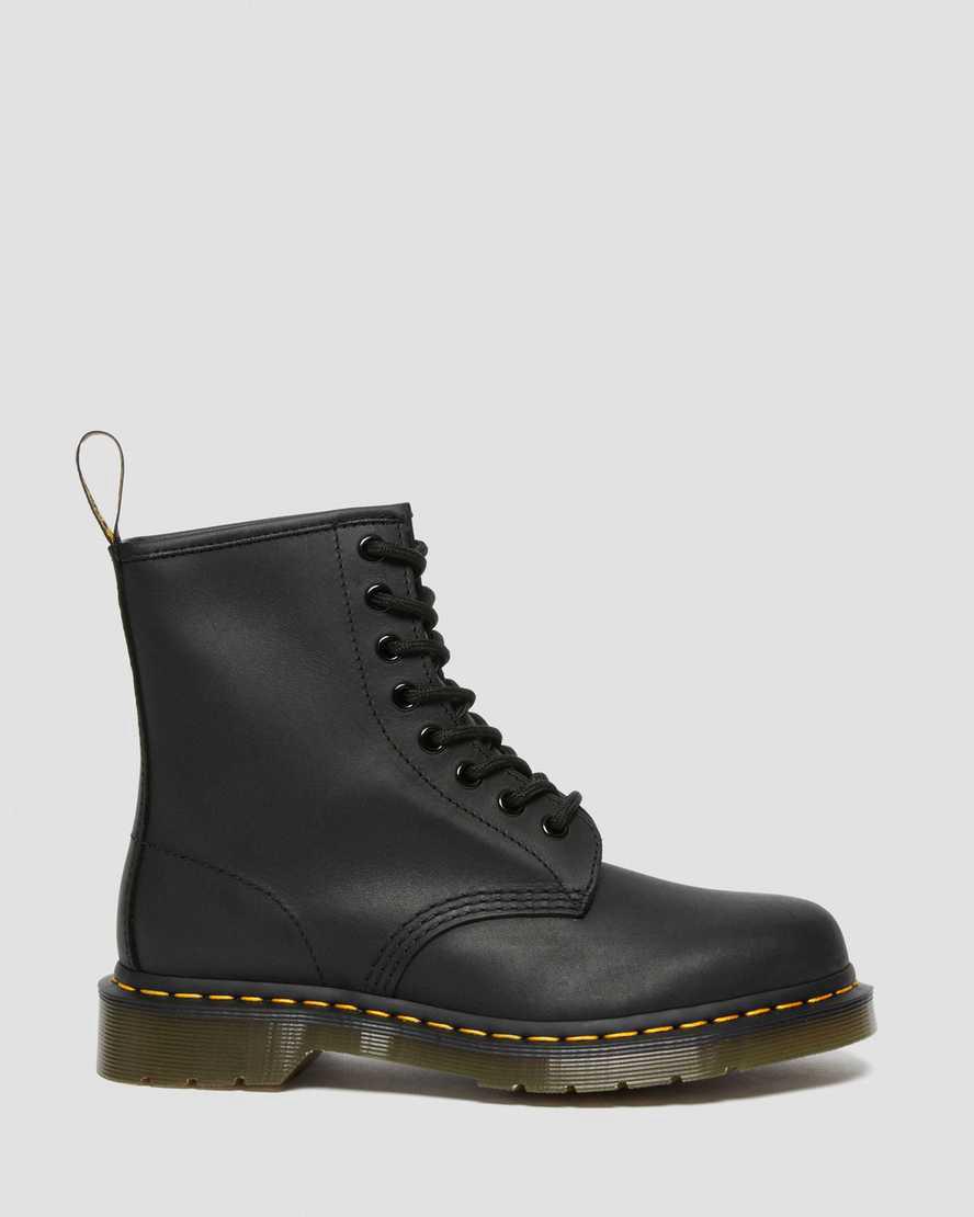 Dr Martens 1460 Greasy Leather Lace Up Naisten Nilkkurit Mustat  Suomi |  0417ISNEQ