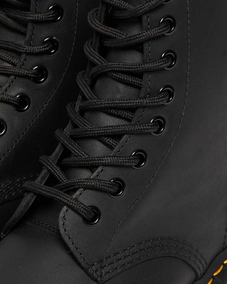 Dr Martens 1460 Greasy Leather Lace Up Naisten Nilkkurit Mustat  Suomi |  0417ISNEQ