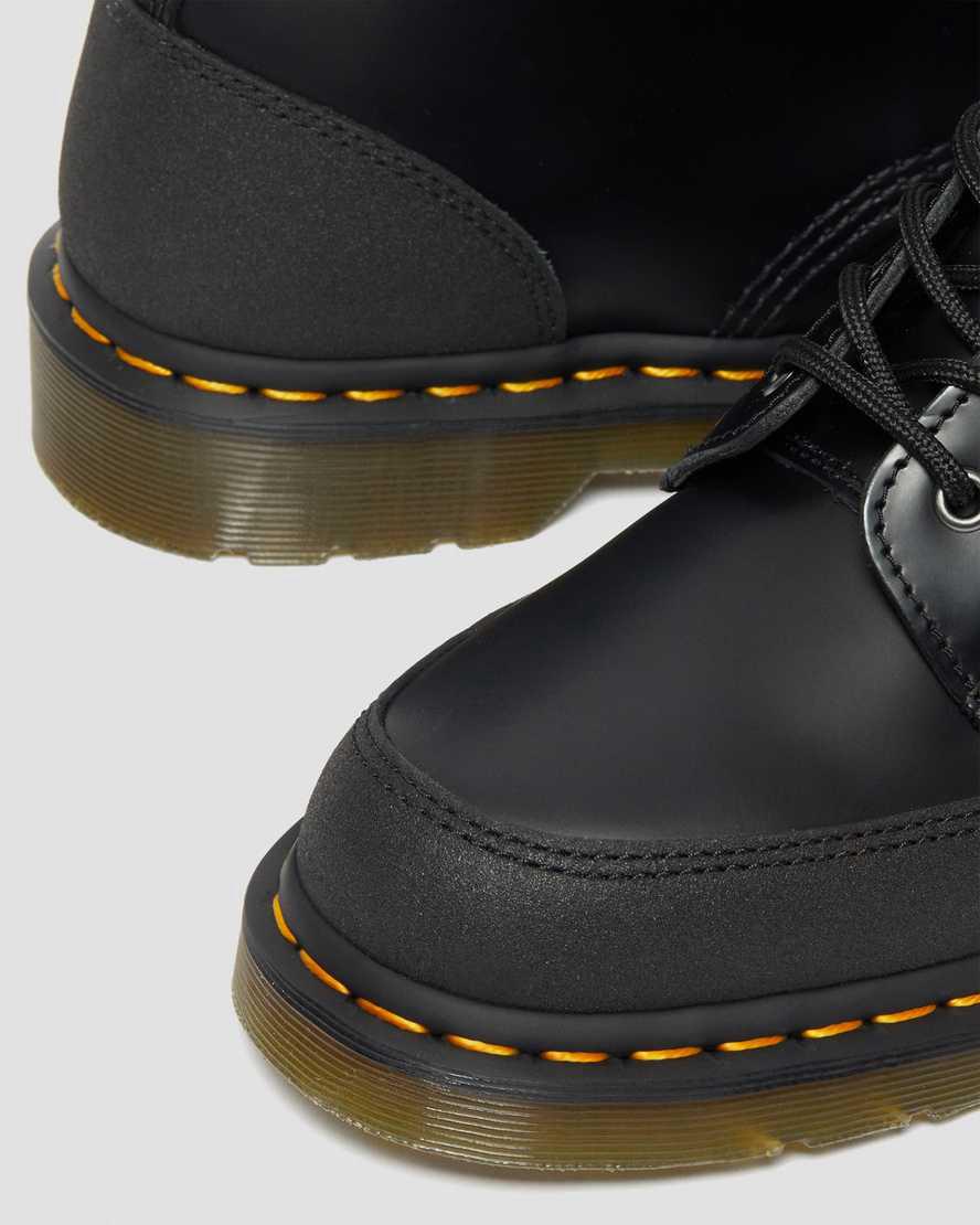 Dr Martens 1460 Guard Panel Leather Lace Up Naisten Nilkkurit Black/Dual Original  Suomi |  0281OQZSD