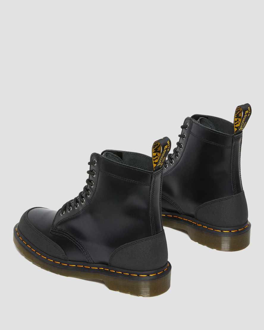 Dr Martens 1460 Guard Panel Leather Lace Up Naisten Nilkkurit Black/Dual Original  Suomi |  0281OQZSD