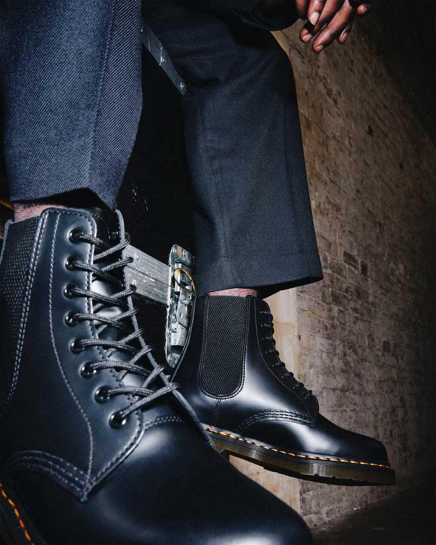 Dr Martens 1460 Harper Smooth Leather Miesten Nauhasaappaat Mustat  Suomi |  1087CWFMP