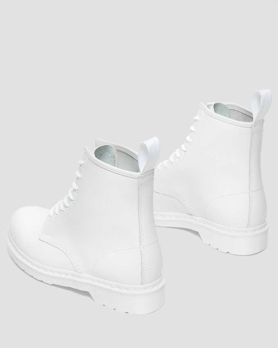 Dr Martens 1460 Mono Smooth Leather Lace Up Naisten Nilkkurit Valkoinen  Suomi |  7062KANLS