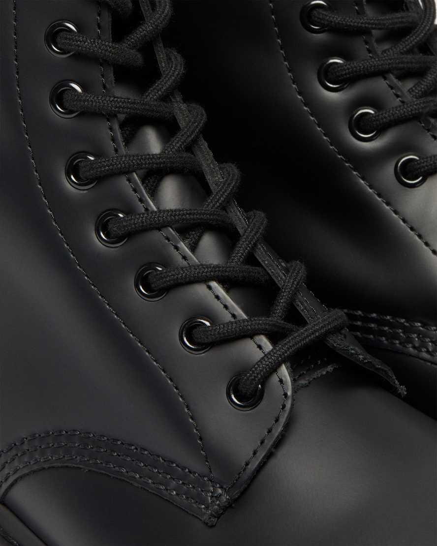 Dr Martens 1460 Mono Smooth Leather Lace Up Miesten Nilkkurit Mustat  Suomi |  8592FUJQD